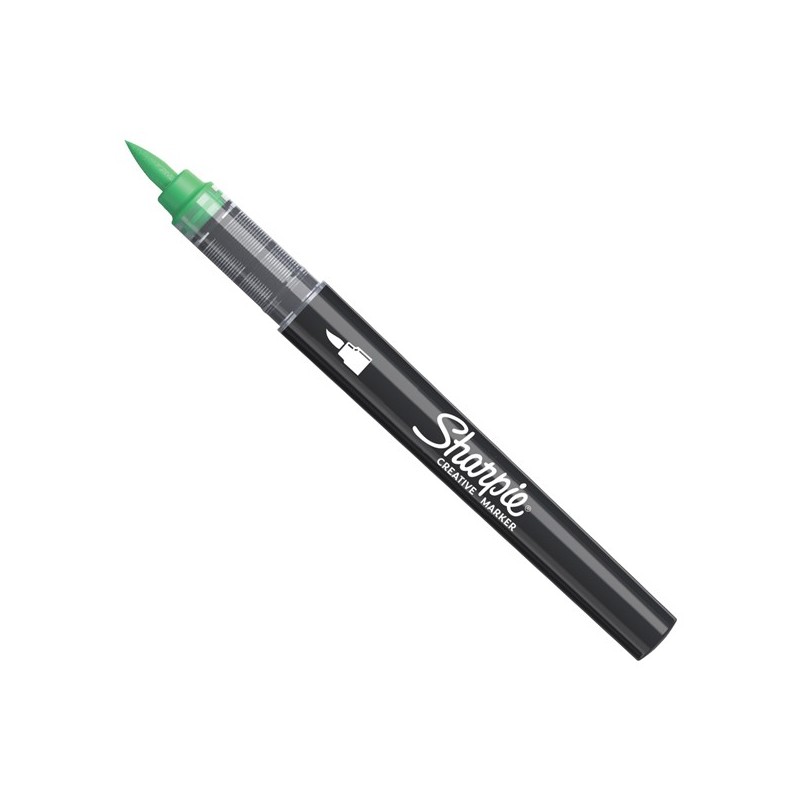 Marcatore acrilico Creative Marker punta pennello verde Sharpie (Conf.6)