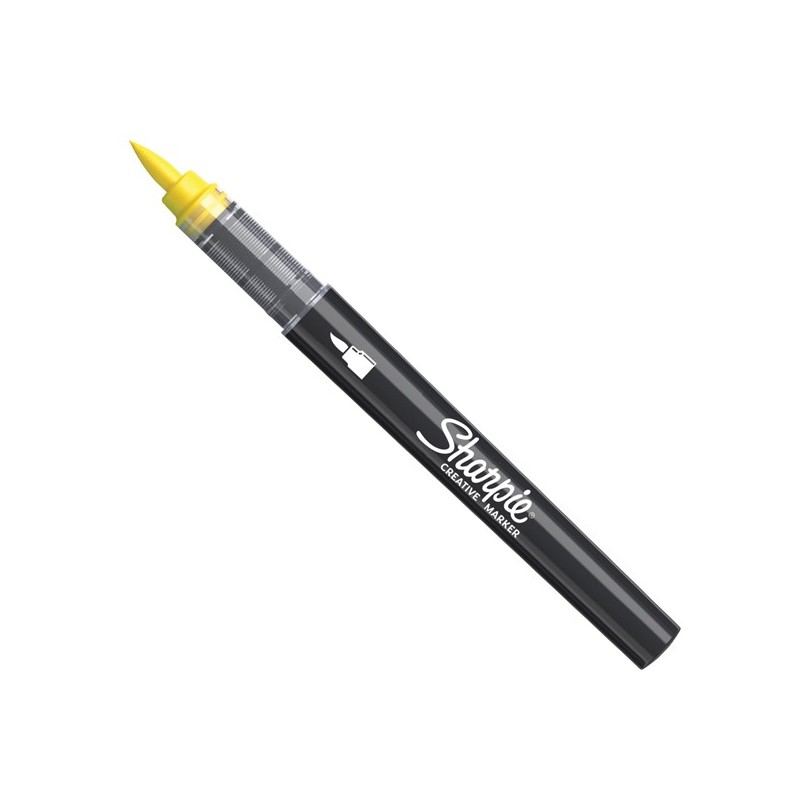 Marcatore acrilico Creative Marker punta pennello giallo Sharpie (Conf.6)