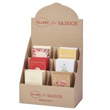 Espositore 120pz biglietti doppi c/busta natale fantasie assortite Sadoch FUORI CATALOGO