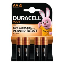 Blister 4 pile MN1500 Duracell PLUS POWERBOOST - STILO AA