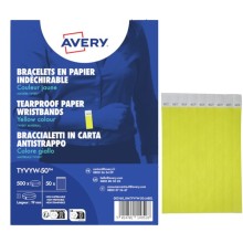 Conf. 500 braccialetti identificativi in Tyvek® giallo fluo 256x19mm (10et/fg) 5