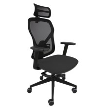 Seduta operativa Fiamma FLAPG c/braccioli regolabili e poggiatesta nero Unisit