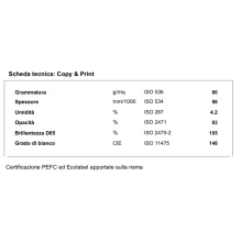 Bancale Carta per fotocopie A4 Copy & Print (Navigator) 80 gr  Risma da 500 fogli (Pallet 240 risme)