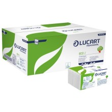 Pacco da 220 asciugamani piegati a Z goffrato corda Eco Z Lucart (Conf.18)