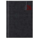 Agenda settimanale 2026 dim.17x24cm cop. in carta imbottita nero FUORI CATALOGO