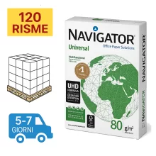 Mezzo Bancale Carta per fotocopie A4 Navigator Universal 80 gr Risma da 500 fogli (Quarter Pallet 120 risme)