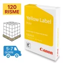 Mezzo Bancale Carta per fotocopie A4 Yellow Label Print Canon 80 gr bianco risma da 500 fogli (Pallet 120 risme)
