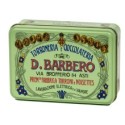 Scrigno regalo verde in metallo con torroni ricoperti friabili 100gr Barbero FUORI CATALOGO