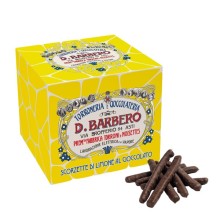 Scorzette di limone ricoperte di cioccolato fondente 150gr Barbero FUORI CATALOGO