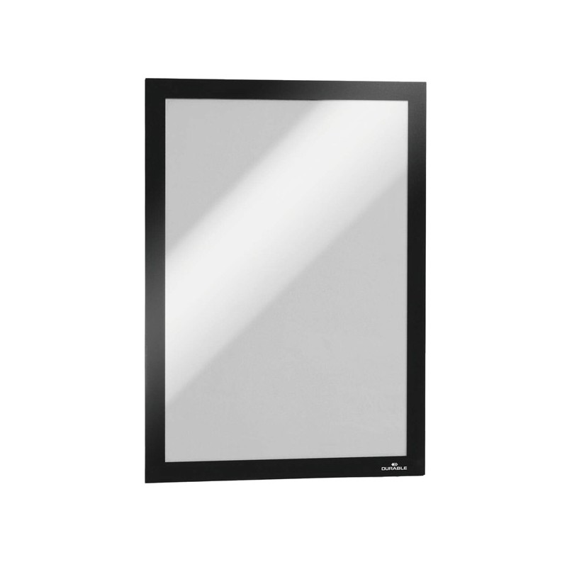 Conf.10 Cornici adesive Duraframe®  A4 21x29,7cm nero Durable