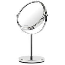 Specchio per trucco c/ingrandimento x3 Ø specchio 15,5 x H32cm grigio Girmi