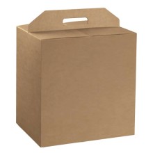 Scatola panettone+bottiglia L330xP250mm H350mm liscio avana Scotton (Conf.30)