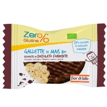Gallette di mais ricoperte di cioccolato fondente 32gr Zer -stagionale (Conf.18)