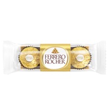 Confezione da 3 praline ciocco/nocciola Rocher Ferrero (Conf.16)