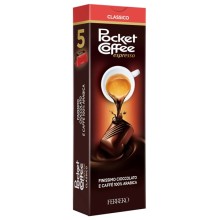 Confezione 5 praline cioccolato/caffE' PocketCoffee Ferrero-prodotto stagionale (Conf.32) FUORI CATALOGO