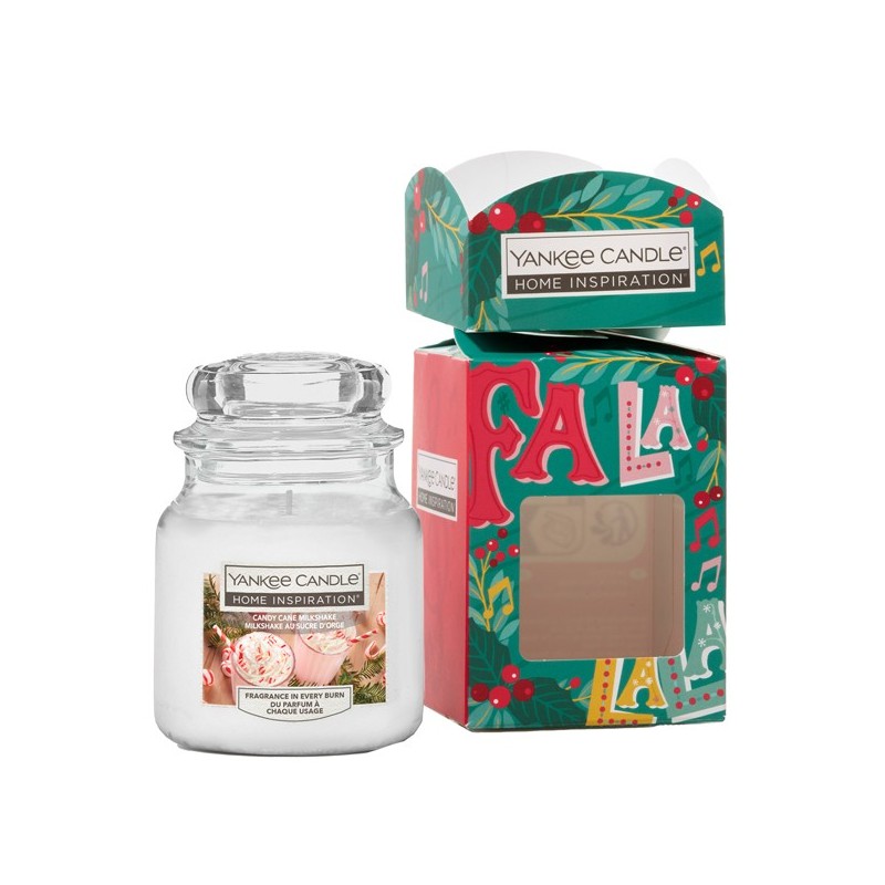 Candela Giara 104gr fragranza Candy Cane Milkshake Yankee Candle (Conf.12) FUORI CATALOGO