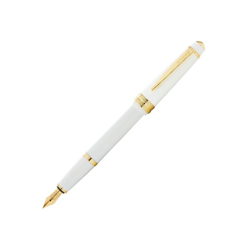 Penna stilografica Bailey Light punta M fusto bianco/oro Cross FUORI CATALOGO