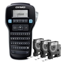 Promo Pack ETICHETTATRICE LABELMANAGER 160 DYMO+3 nastri D1 12mm N/B