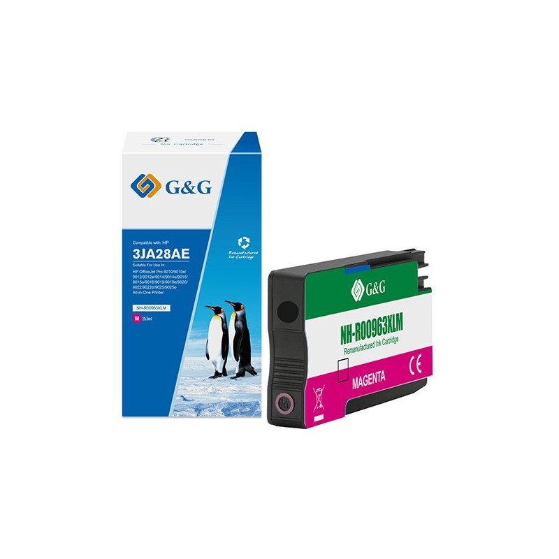 Cartuccia ink compatibile GG Magenta per HP OfficeJet Pro 9010/9010e/9012/9012e