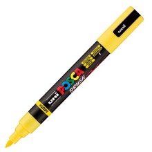 Marcatore Uni Posca PC5MBR punta brush 1.0 - 4.0mm giallo Uni Mitsubishi