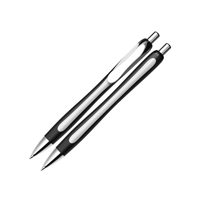 Penna a sfera a scatto Slider Rave XB fusto nero/bianco Schneider