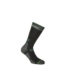 Pack 2 paia calze corte tecniche Blow tg L (44-47) nero/verde fluo U-Power