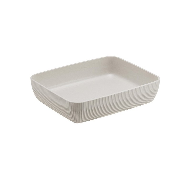 Vaschetta buffet Norway 32,5x26,5x7,5cm melamina avorio Leone