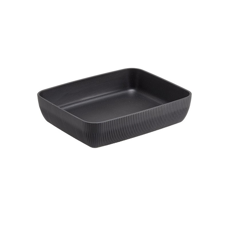 Vaschetta buffet Norway 32,5x26,5x7,5cm melamina antracite Leone