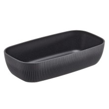 Vaschetta buffet Norway 32,5x17,6x7,5cm melamina antracite Leone