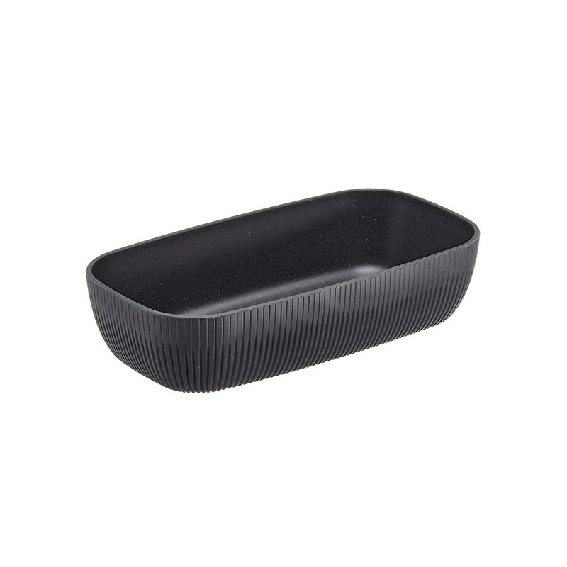 Vaschetta buffet Norway 32,5x17,6x7,5cm melamina antracite Leone