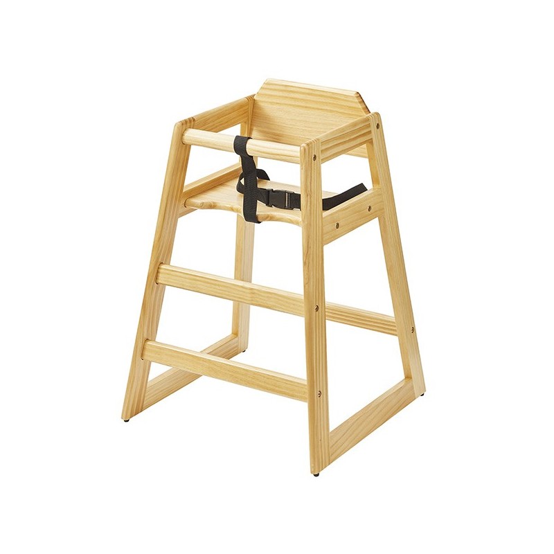 Seggiolone per bambini 51x48x74cm legno naturale Leone