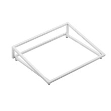 Supporto inclinato per vassoio 32,5x26,5x7cm metallo bianco Leone