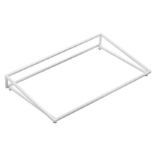 Supporto inclinato per vassoio 53x26,5x7cm metallo bianco Leone