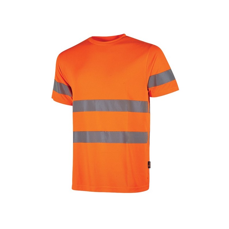 Pack 3 T-shirt alta visibilitA' Mizar manica corta tg XL arancio fluo U-Power