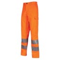 Pantaloni alta visibilitA' Vega tg L arancio fluo U-Power