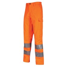 Pantaloni alta visibilitA' Vega tg XXL arancio fluo U-Power
