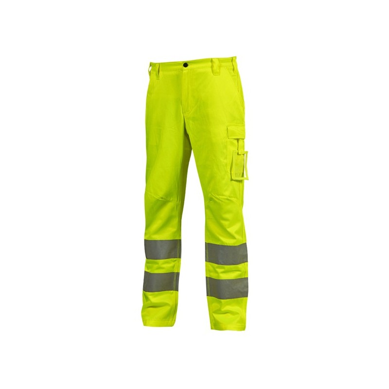 Pantaloni alta visibilitA' Vega tg XL giallo fluo U-Power