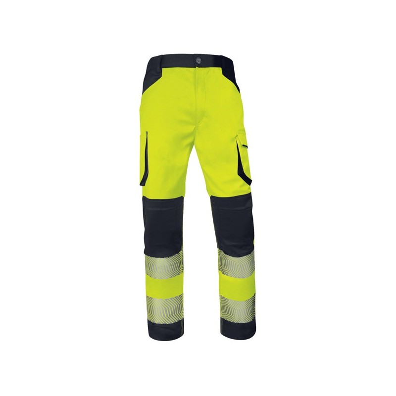 Pantaloni multitasche alta visibilitA' M2PA3S tg L giallo fluo Deltaplus