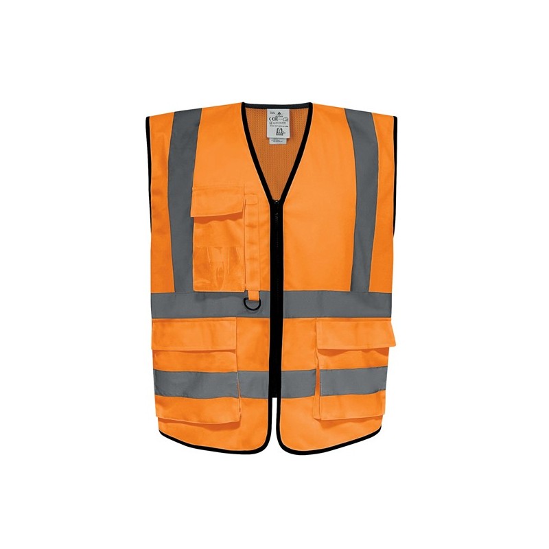 Gilet alta visibilitA' GILPOCK tg L arancio fluo Deltaplus