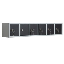 Casellario componibile Annabox 6 porte grigio/antracite  Metalpus
