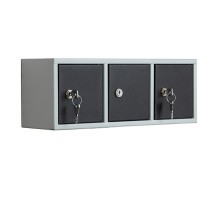 Casellario componibile Annabox 3 porte grigio/antracite Metalpus