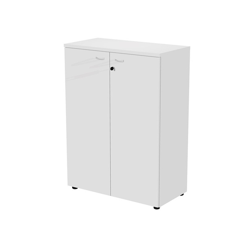 Armadio modulare a 2 ante medio  90x45,8cmxH123cm bianco