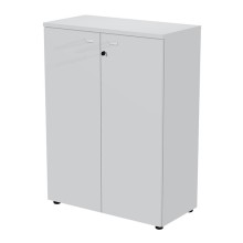 Armadio modulare a 2 ante medio  90x45,8cmxH123cm grigio