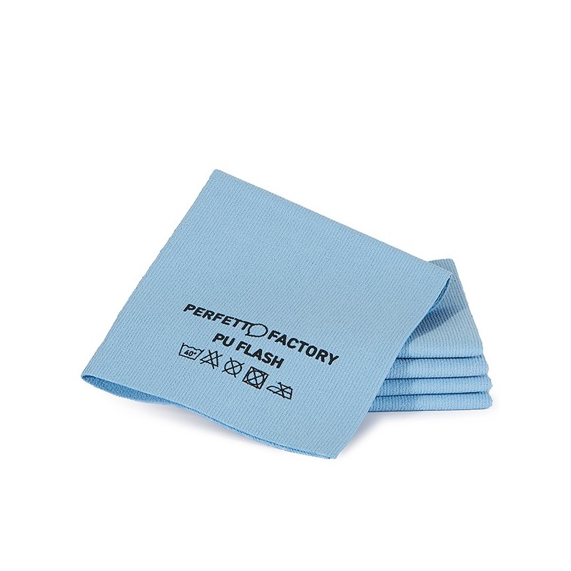 Conf 5 Panni in PU flash 34x36cm blu Perfetto Factory