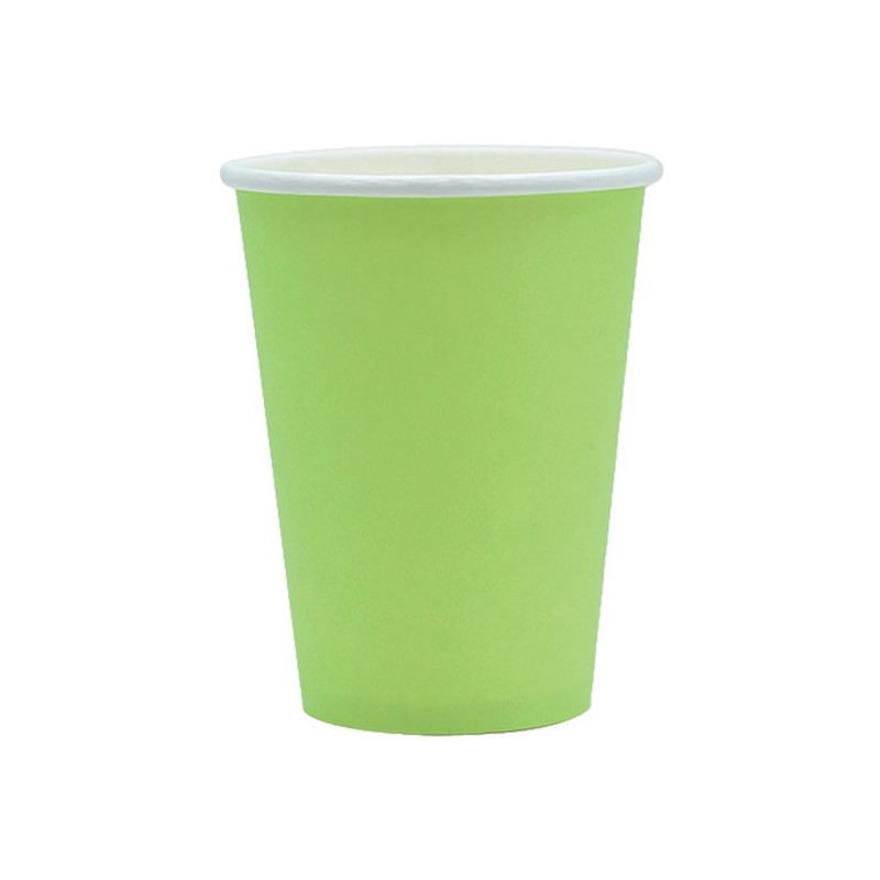25 bicchieri 250cc Ecocolor biodegradabile verde mela Big Party