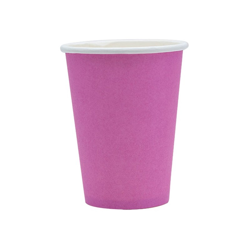 25 bicchieri 250cc Ecocolor biodegradabile fucsia Big Party