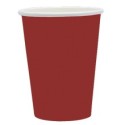 25 bicchieri 250cc Ecocolor biodegradabile rosso intenso Big Party