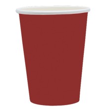 25 bicchieri 250cc Ecocolor biodegradabile rosso intenso Big Party