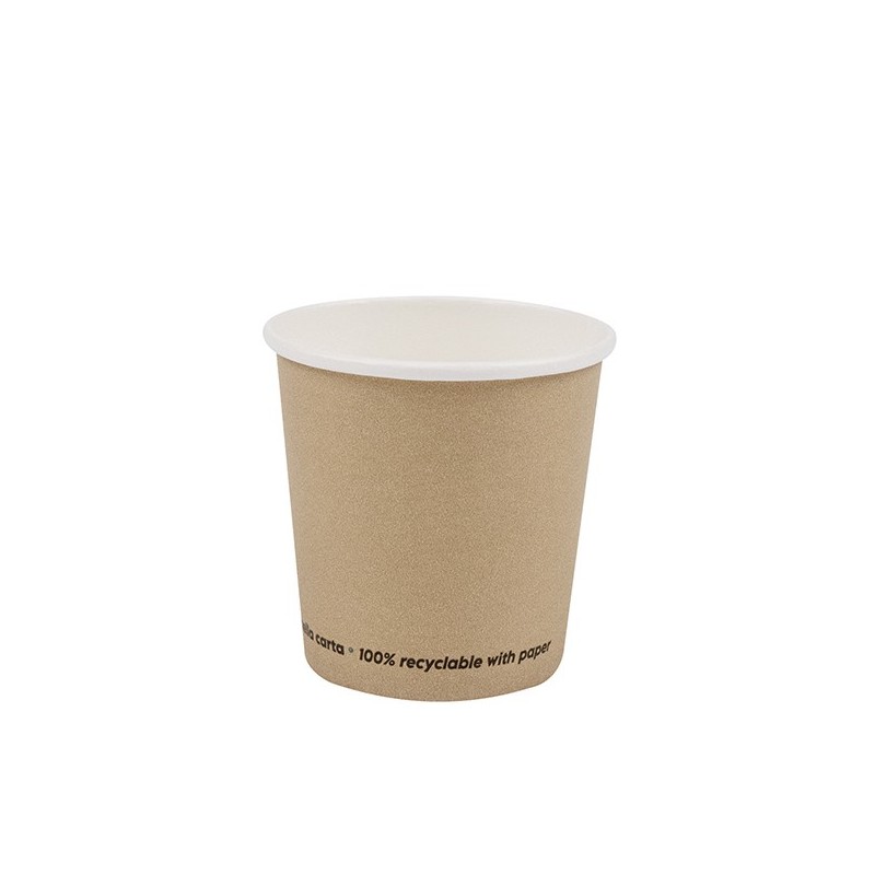Conf 50 Bicchieri caffE' in carta 75ml avana Signor Bio