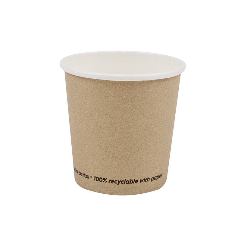 Conf 50 Bicchieri caffE' in carta 100ml avana Signor Bio